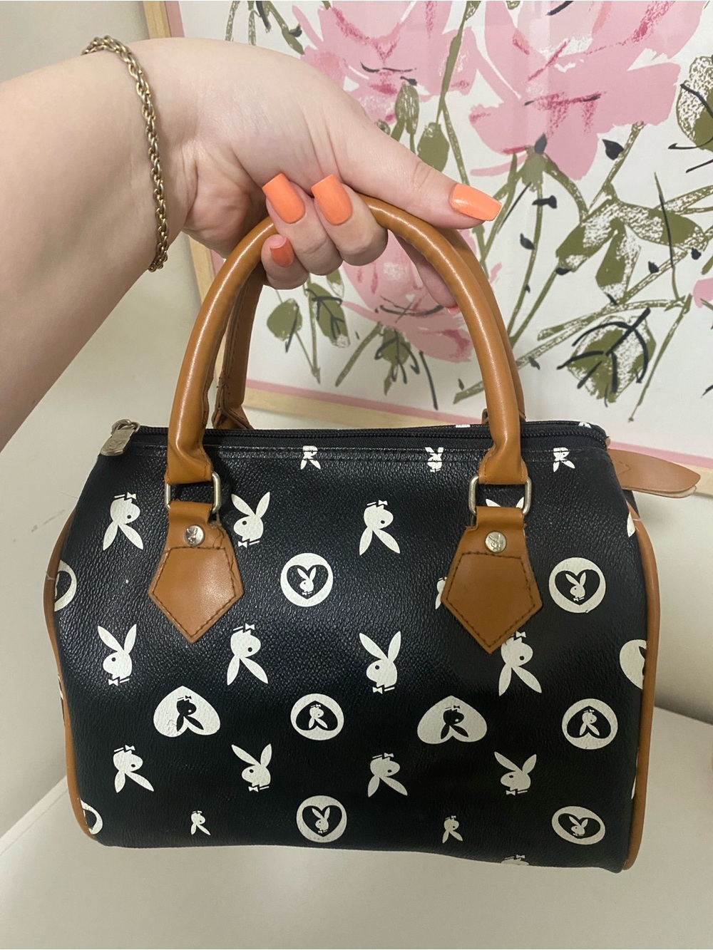 RARE Y2K Playboy Print Satchel